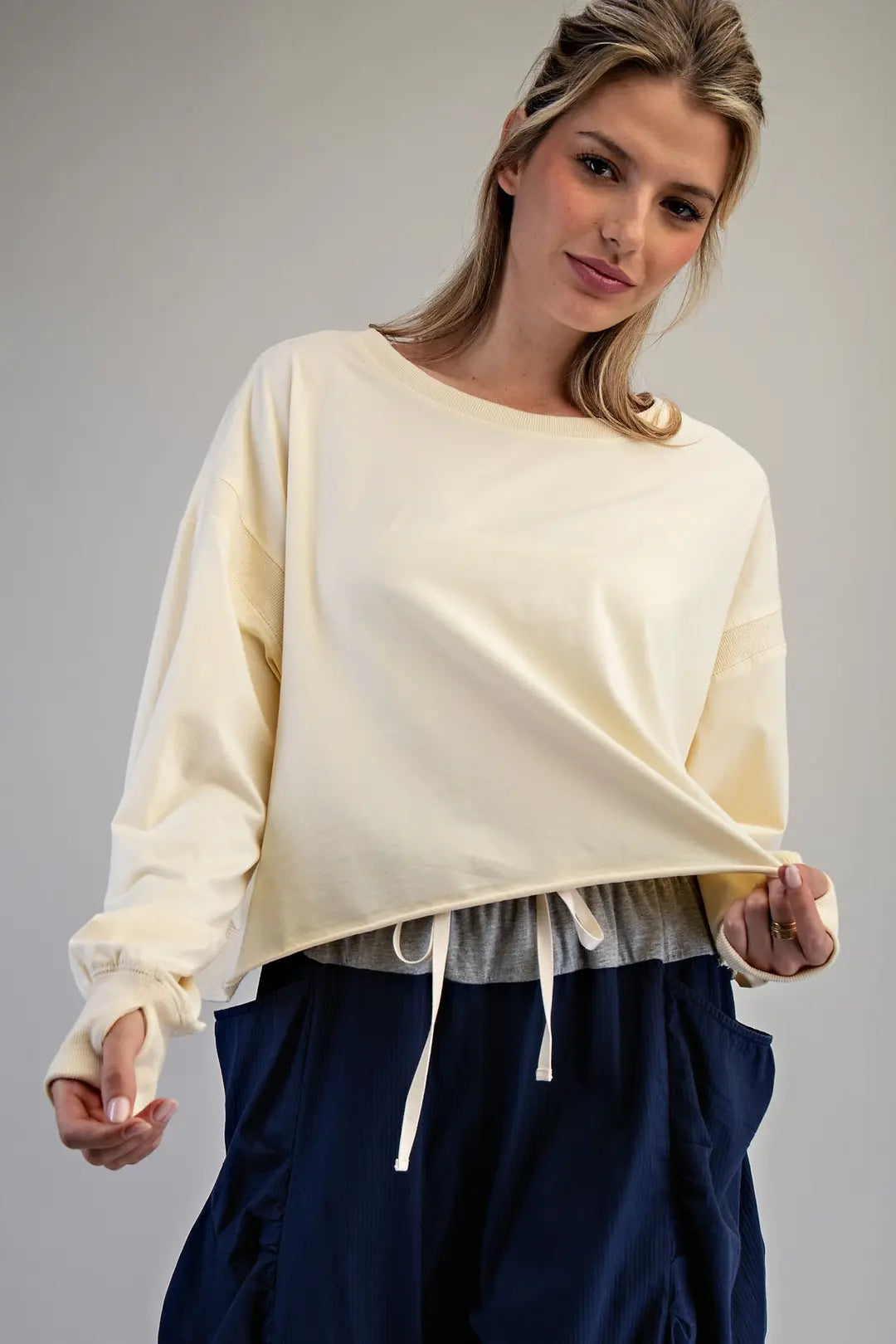 Bone Backless Top