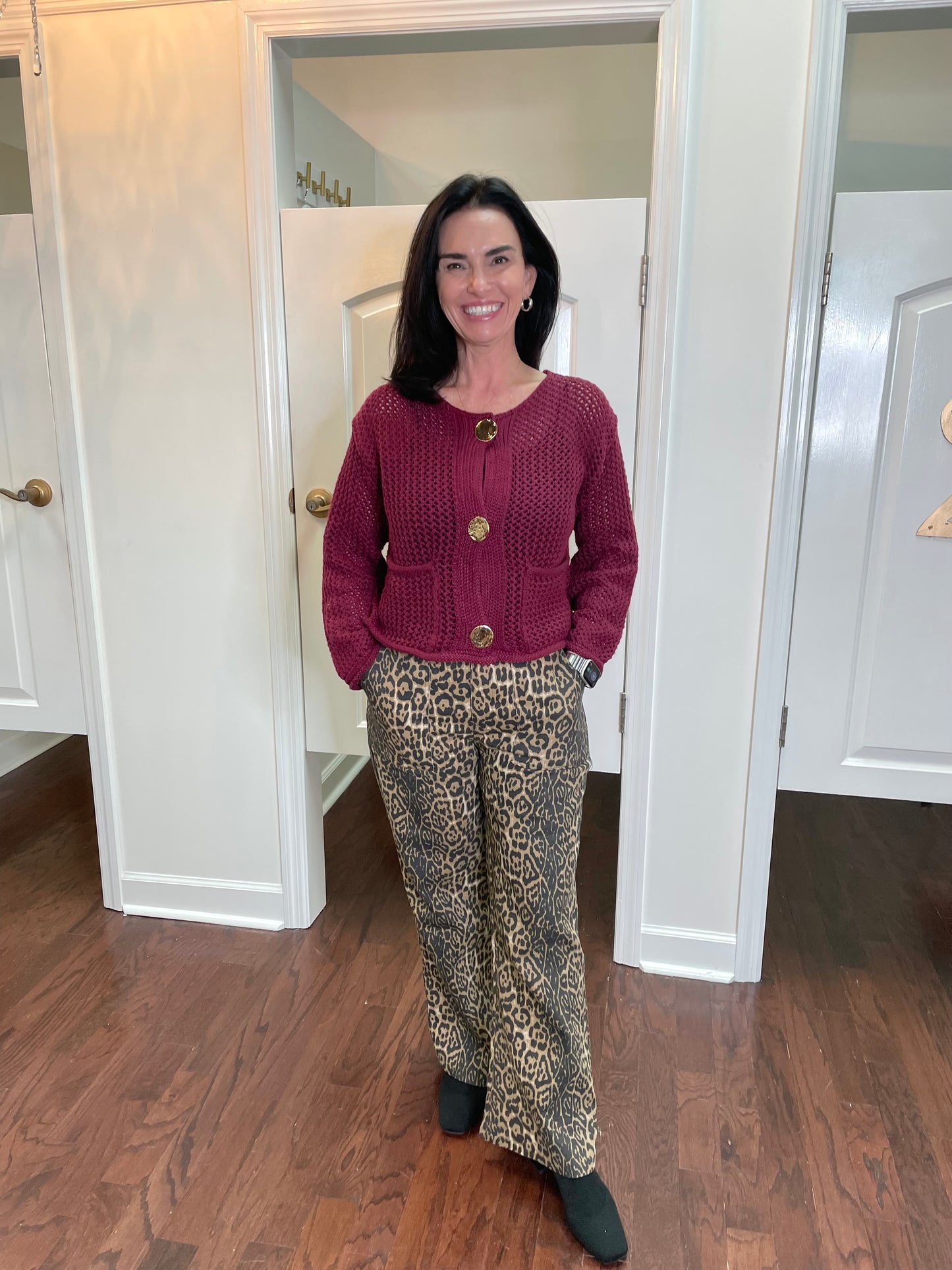 Camellia Leopard Pants