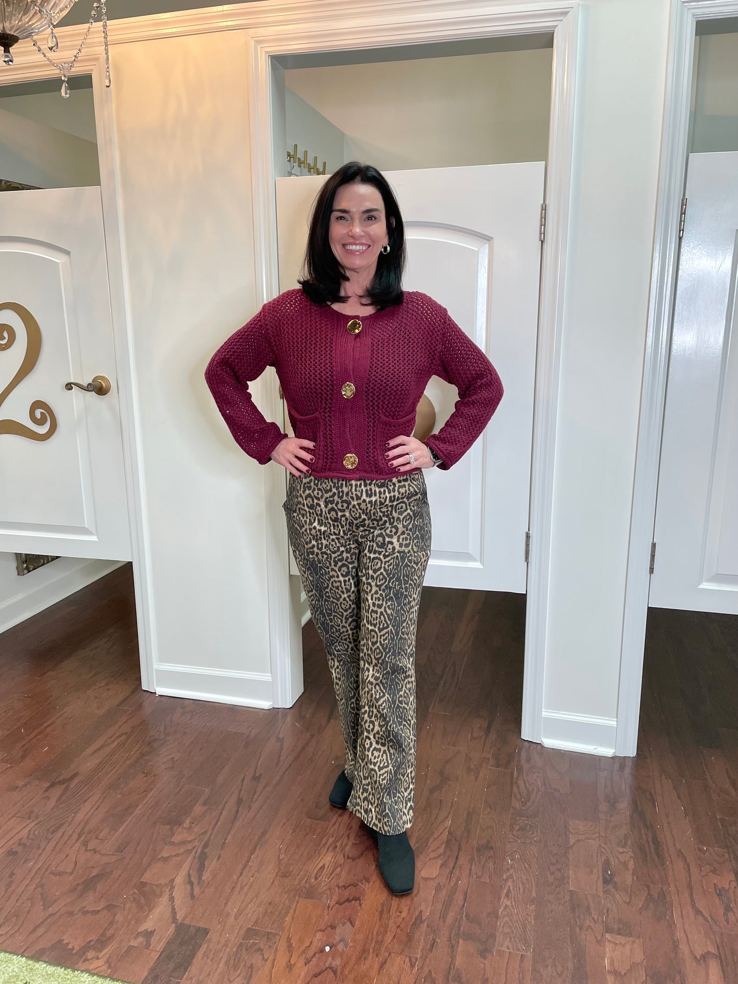 Camellia Leopard Pants