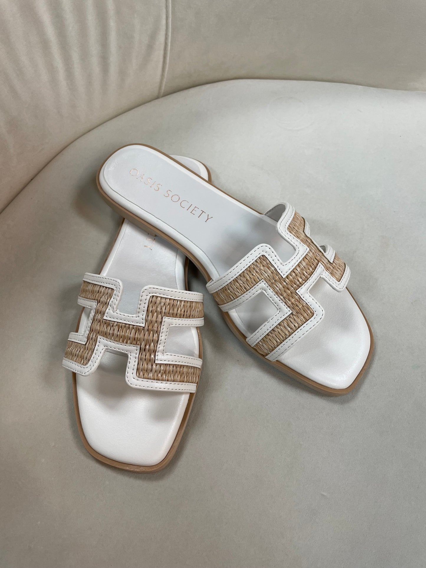 Ena White Sandals