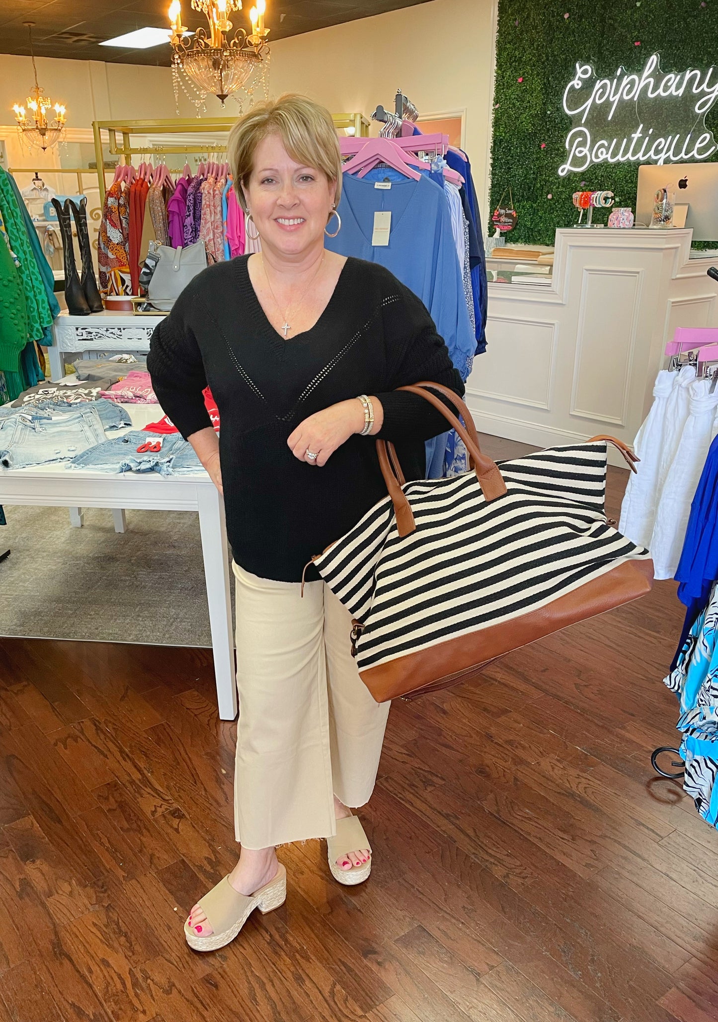 Emily Stripes Weekender