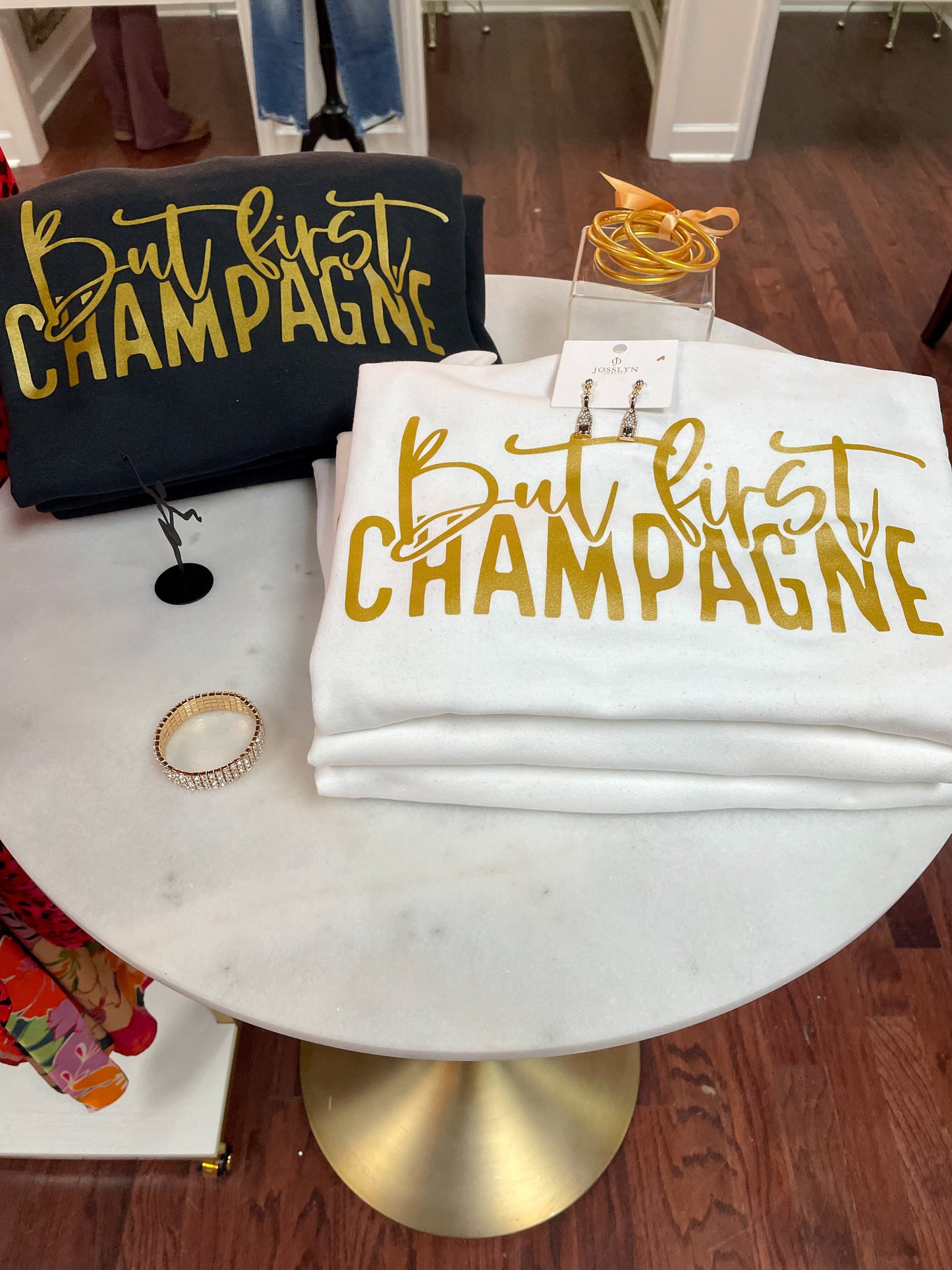 But First Champagne Sweatshirt