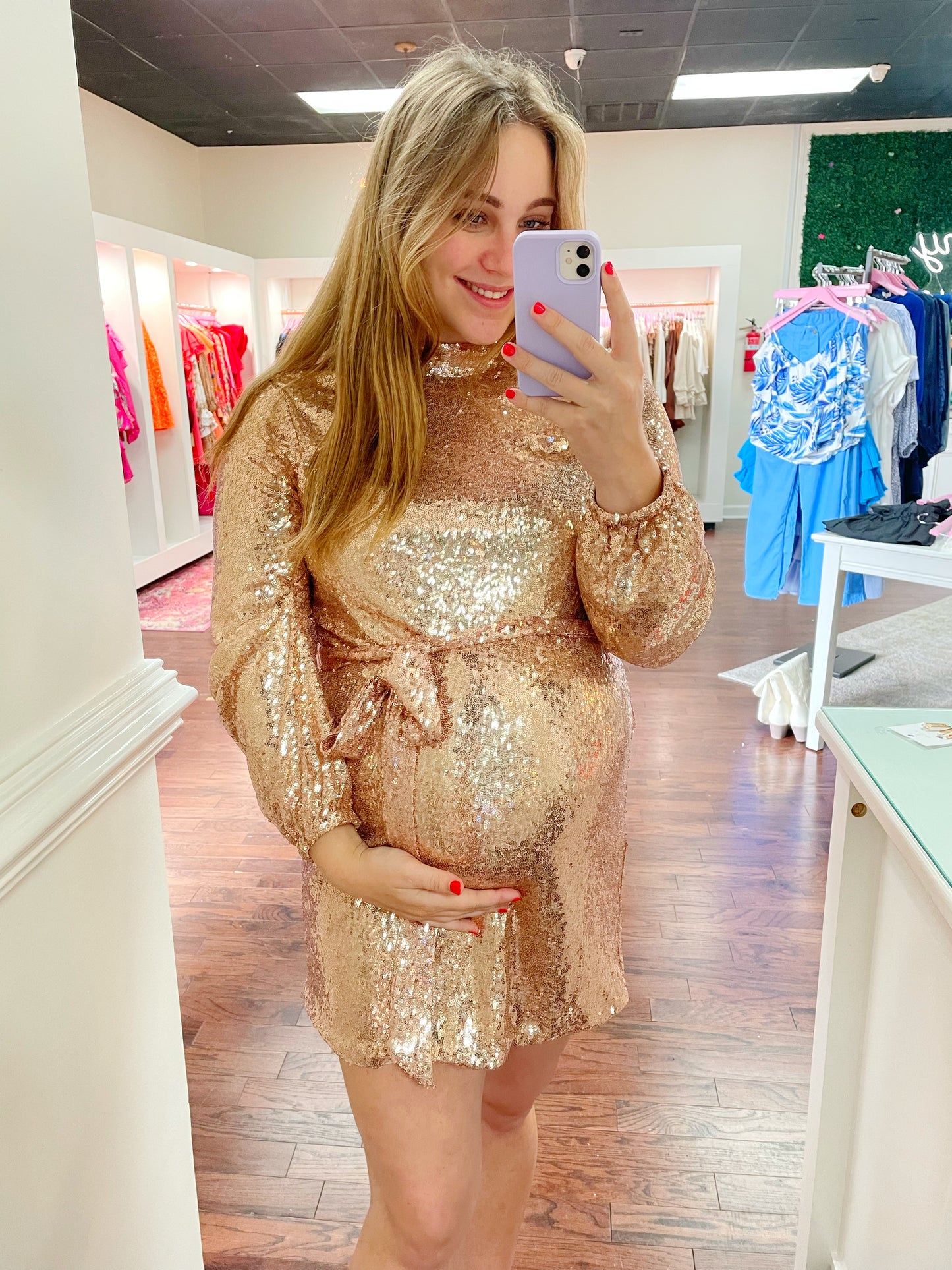 Shining Star Sequin Mini Dress