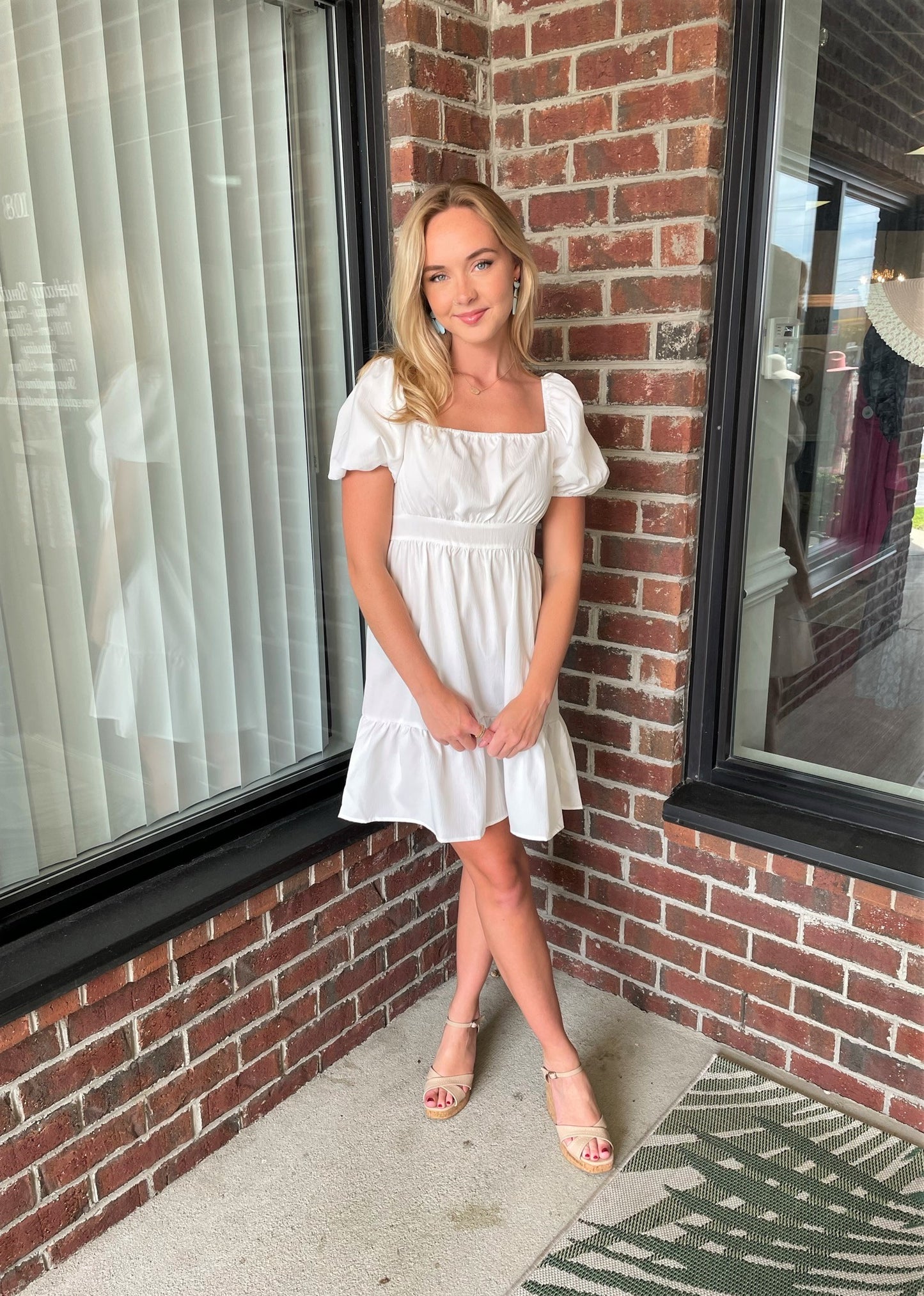 Bandage Summer Cotton Fabric Dress