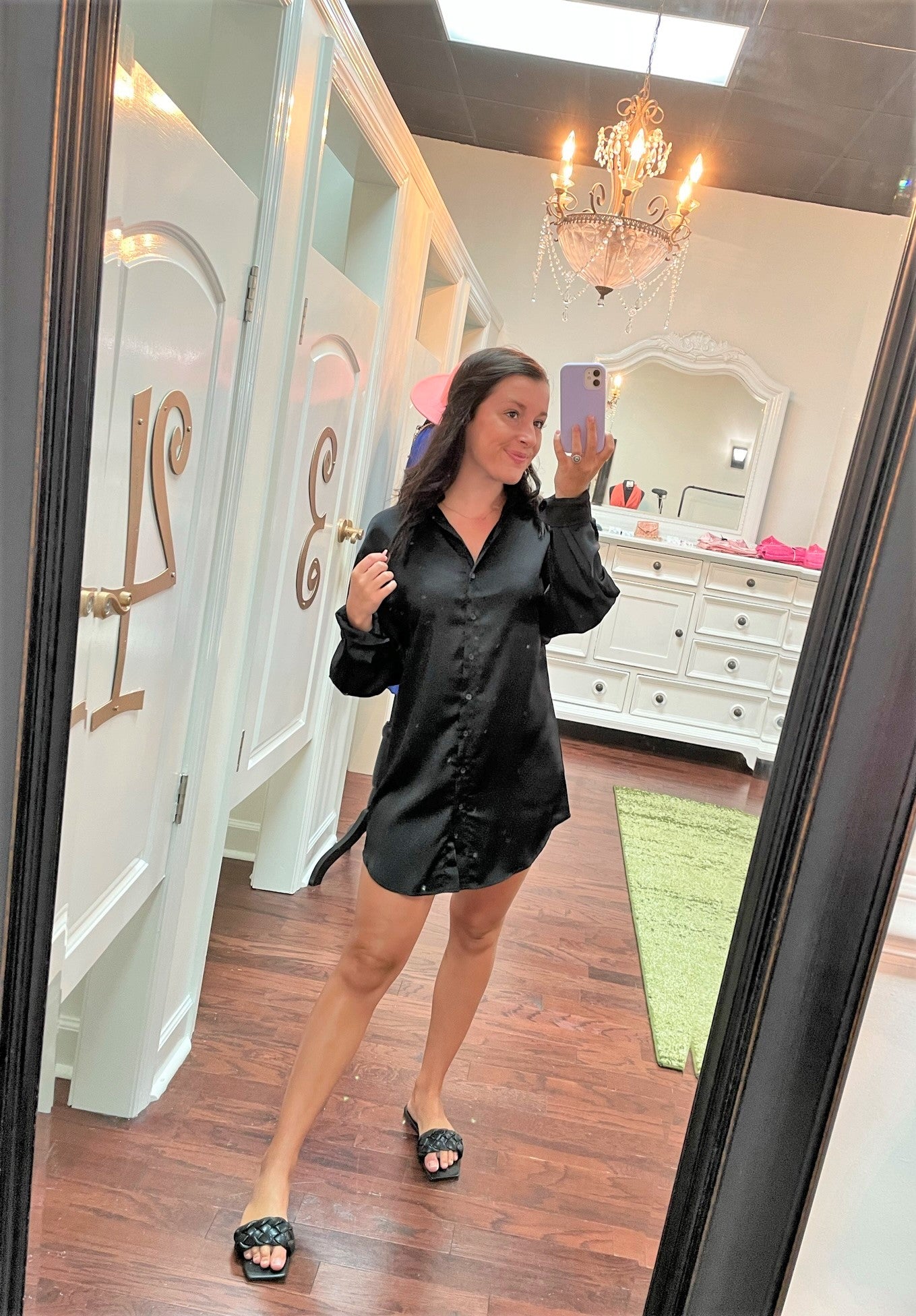 Satin Collar Dress