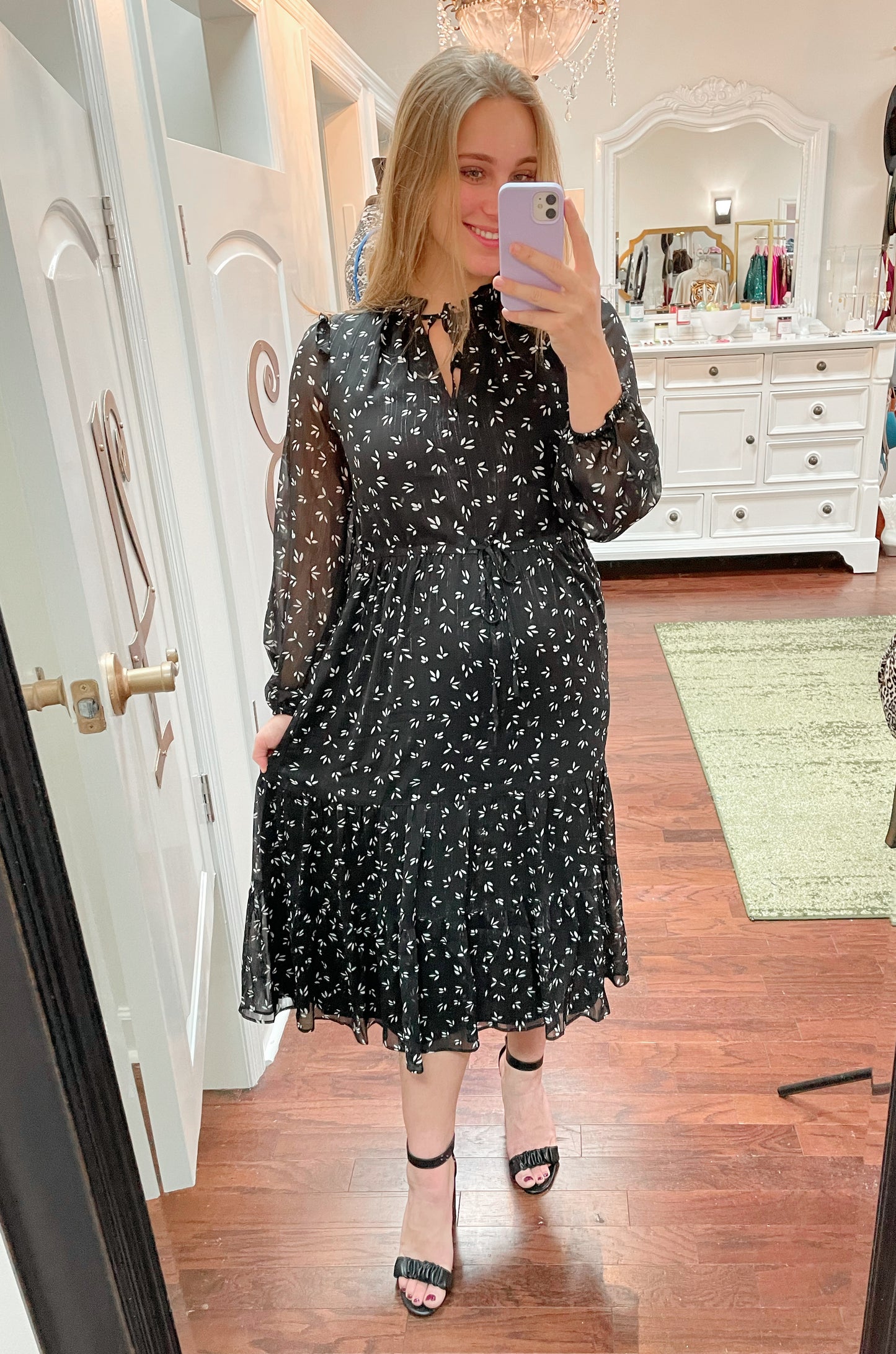 Shadow of a Doubt Tiered Dress