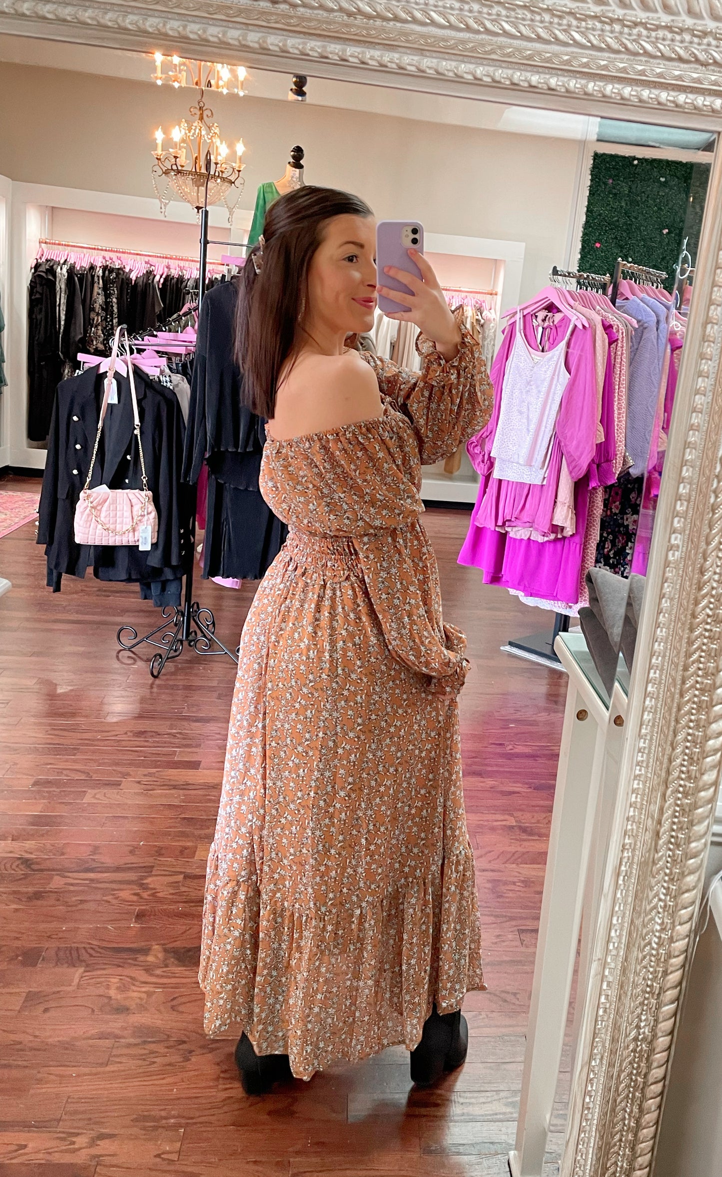 Ditsy Floral Midi Dress