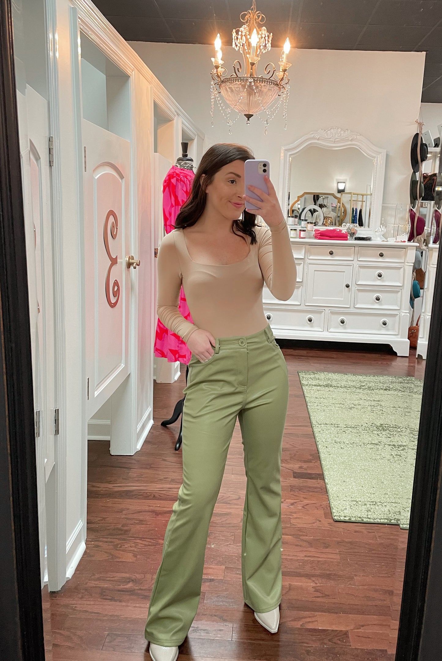 Square Neck Lined Bodysuit